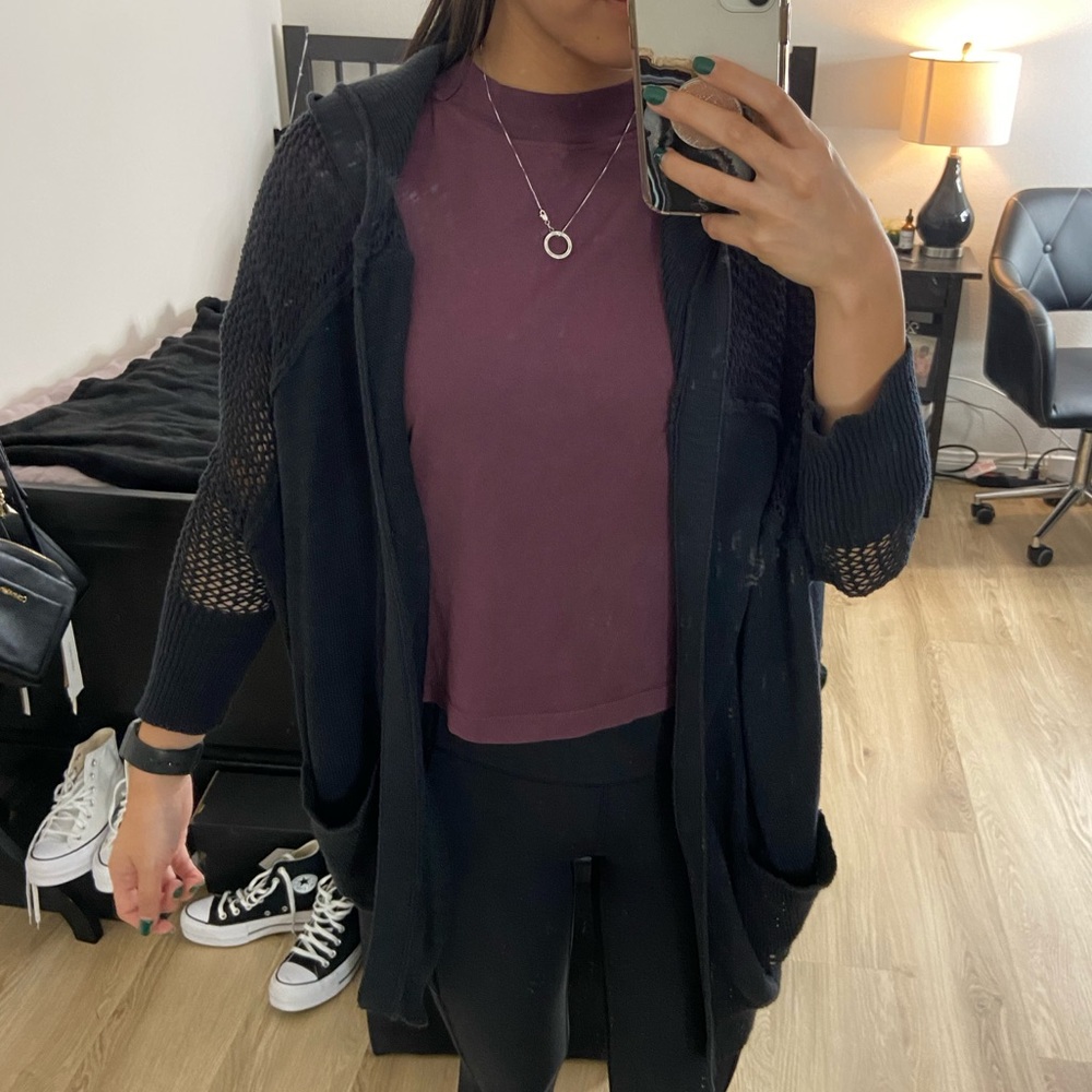 Oversized hooded cardigan!